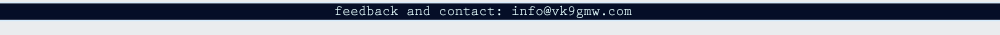 Feedback:  info (at) vk9gmw.com
